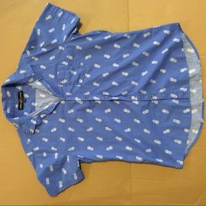 Sunday work clothes : Pineapple button down size:M
